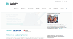 Desktop Screenshot of leadership-women.org